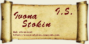 Ivona Stokin vizit kartica
